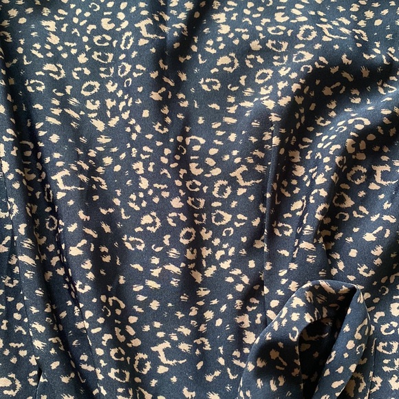 Forever 21 Navy and Tan Cheetah Print Romper - Picture 2 of 5